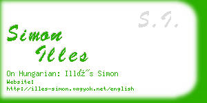 simon illes business card